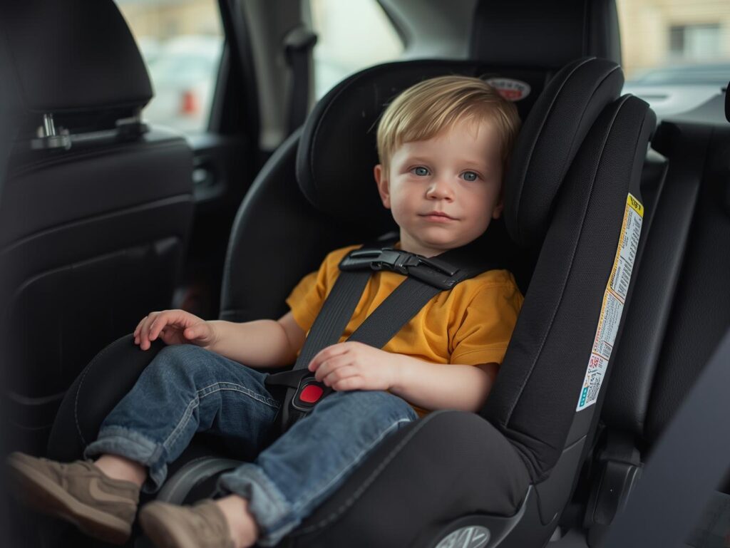 Front-facing child car seat for toddlers in Melbourne baby seat taxi